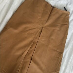 Andrew Marc Tan Pencil Skirt